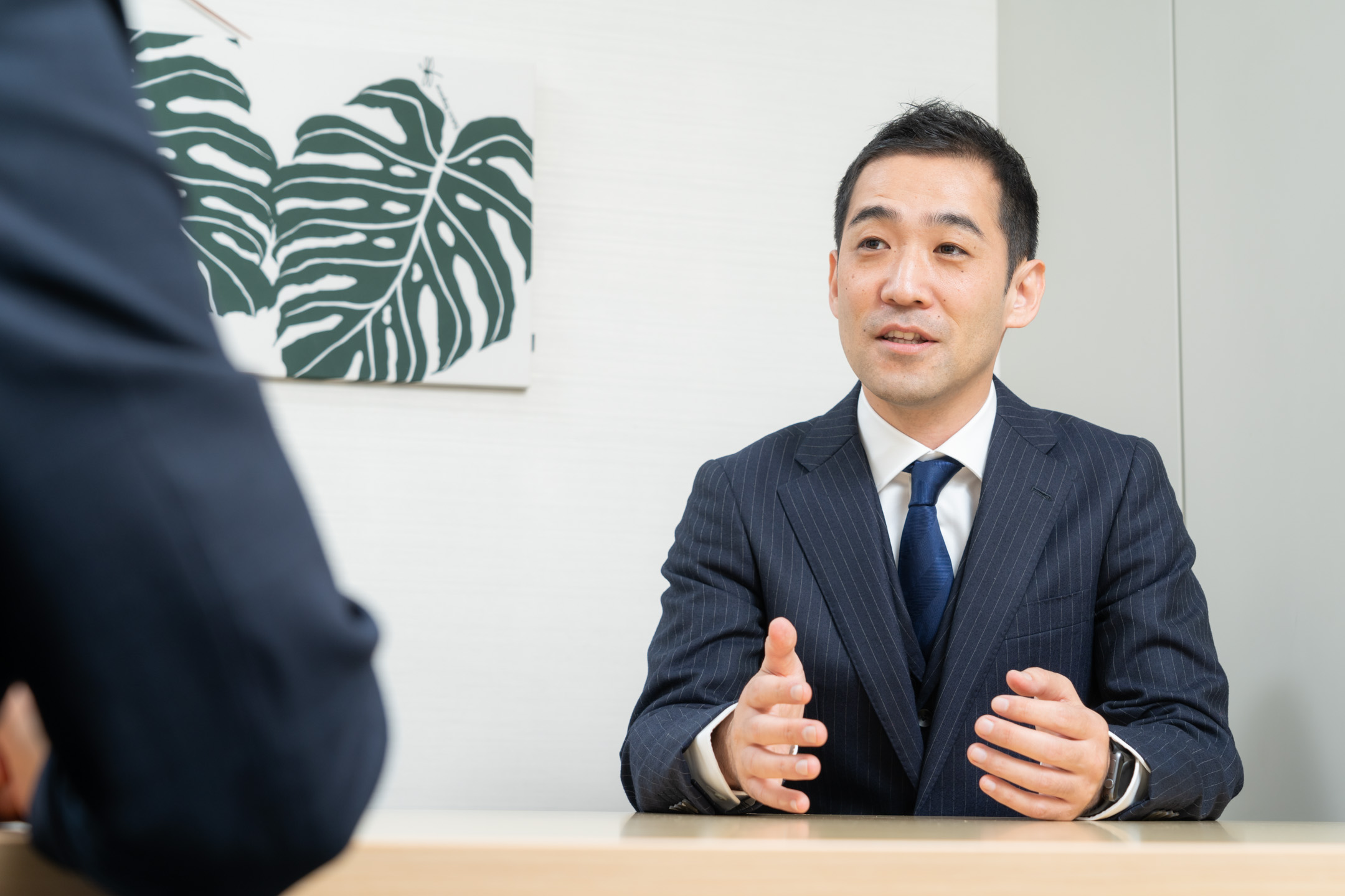 インタビューを受ける川口宏之